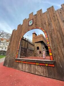 Medieval city and castle playground